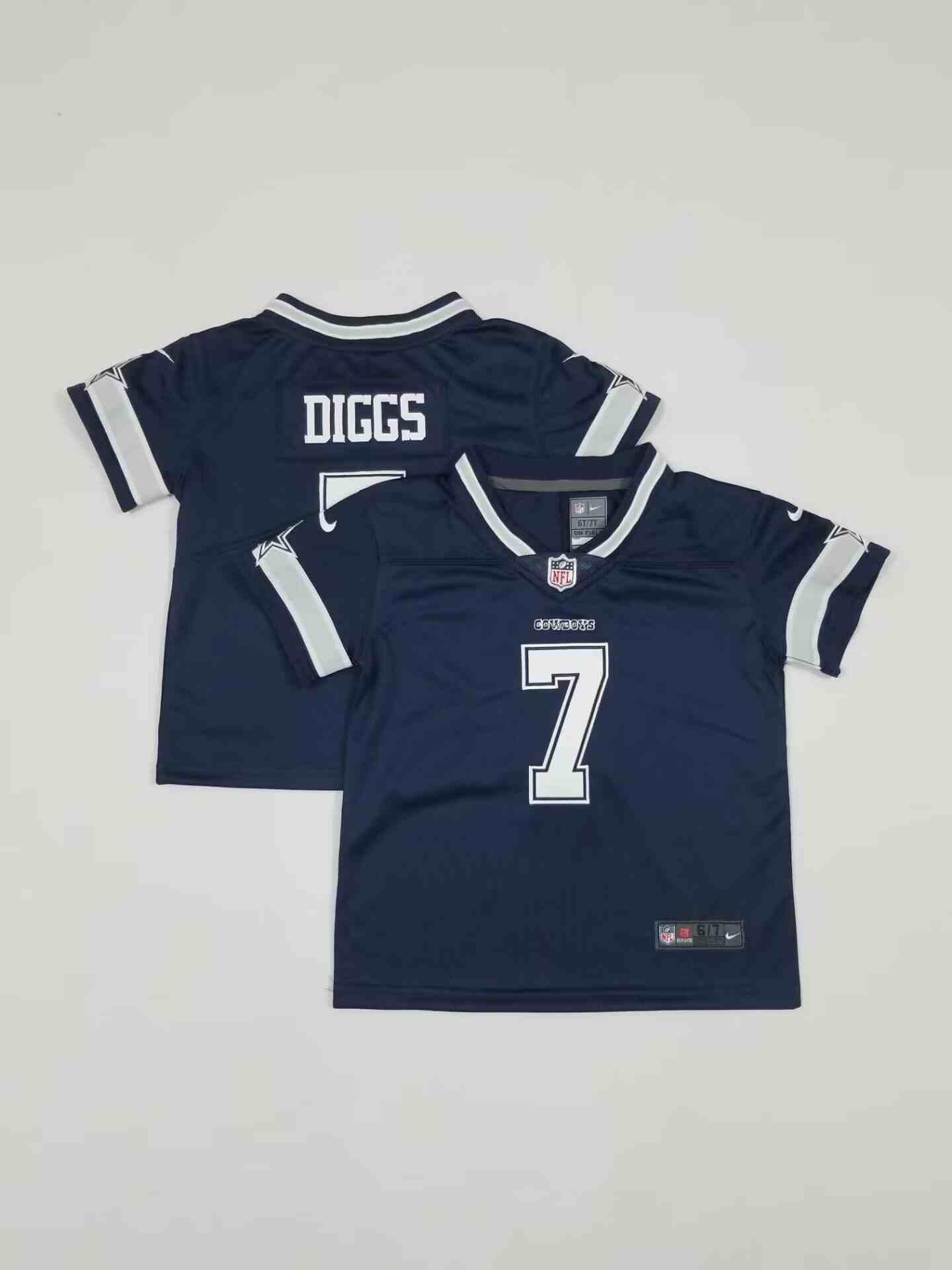Toddler Dallas Cowboys #7 Trevon Diggs Blue  Limited Jersey