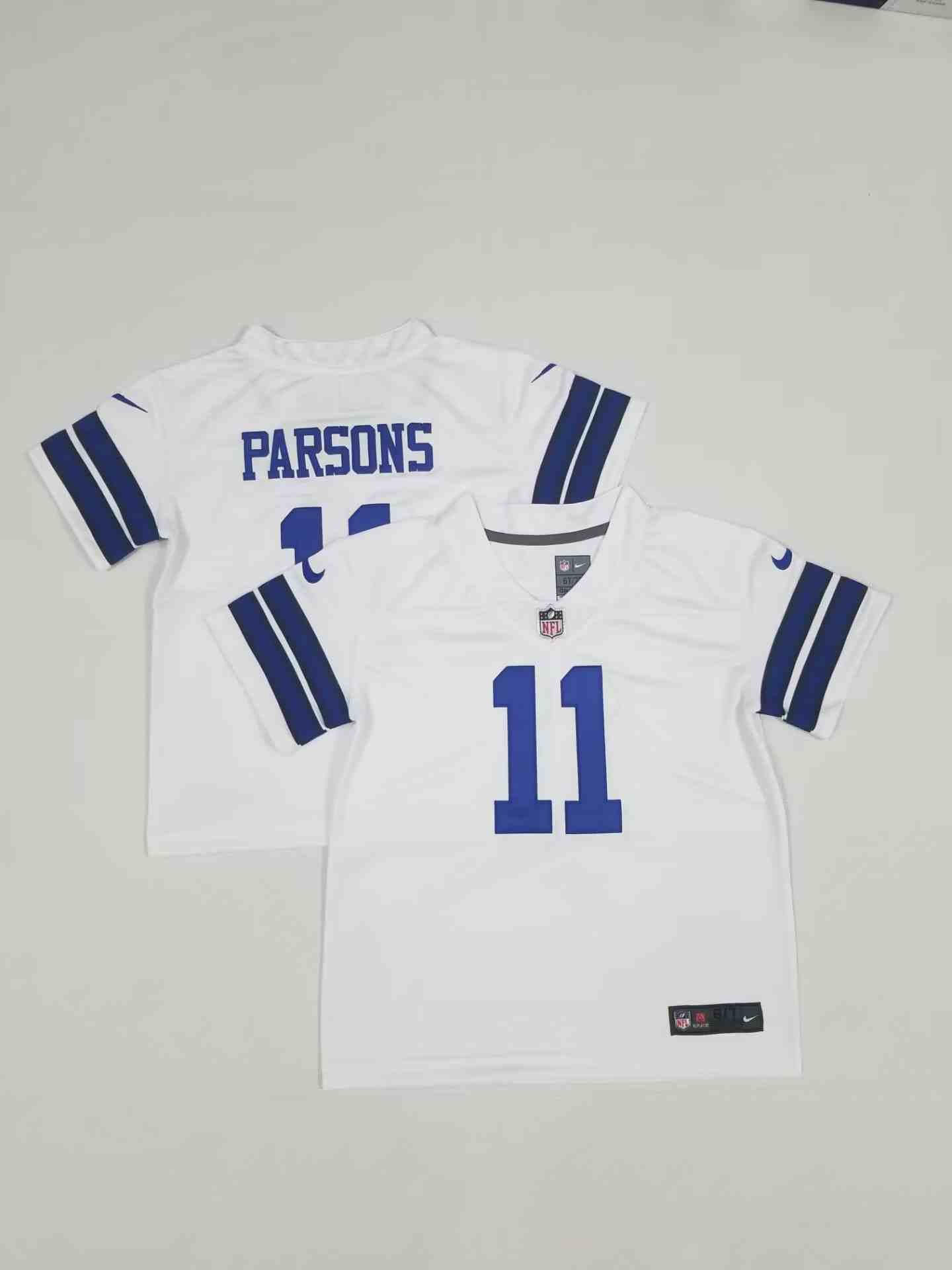 Toddler Dallas Cowboys 11 Micah Parsons white  Limited Jersey