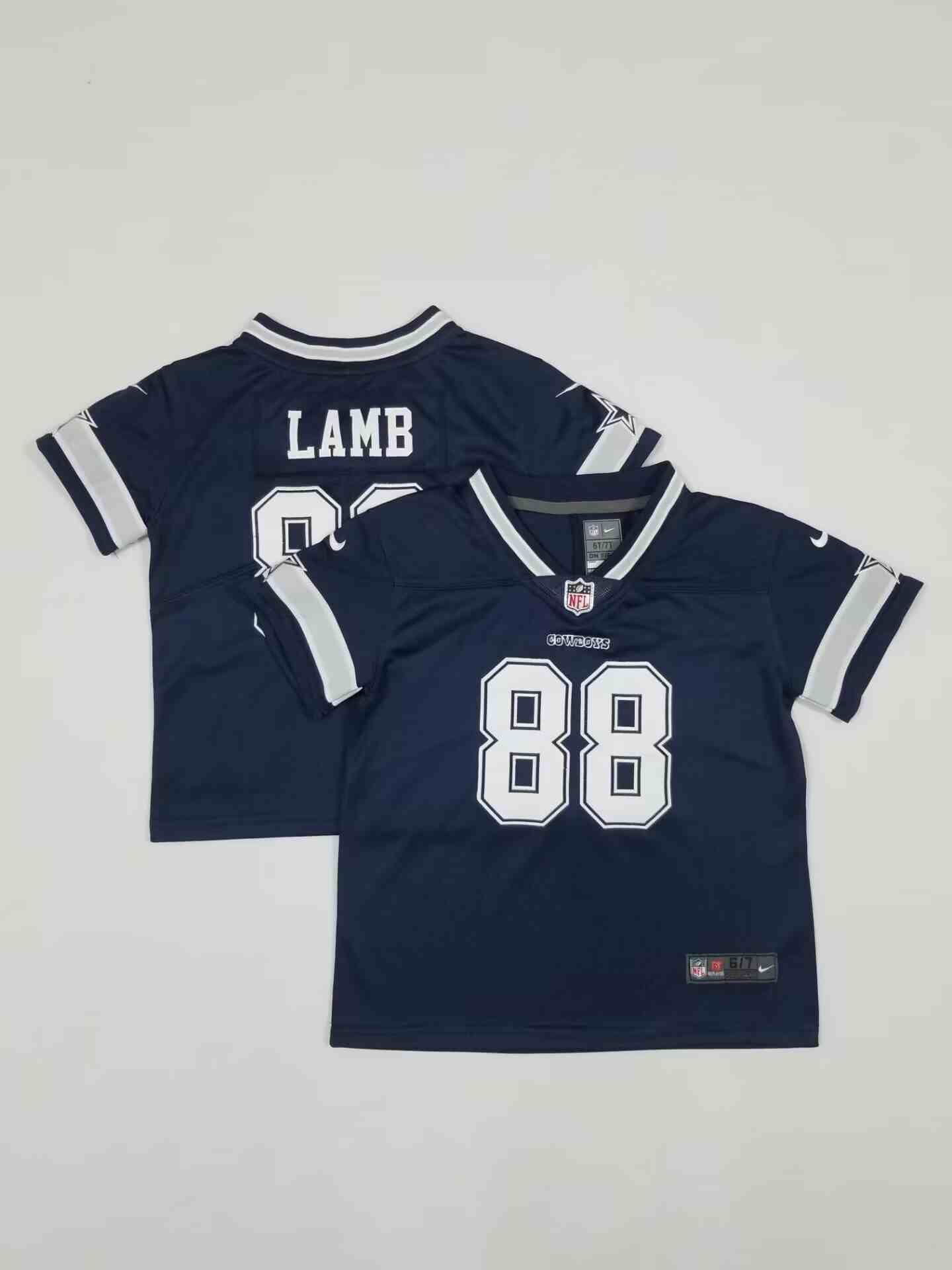 Toddler Dallas Cowboys #88 CeeDee Lamb Blue  Limited Jersey
