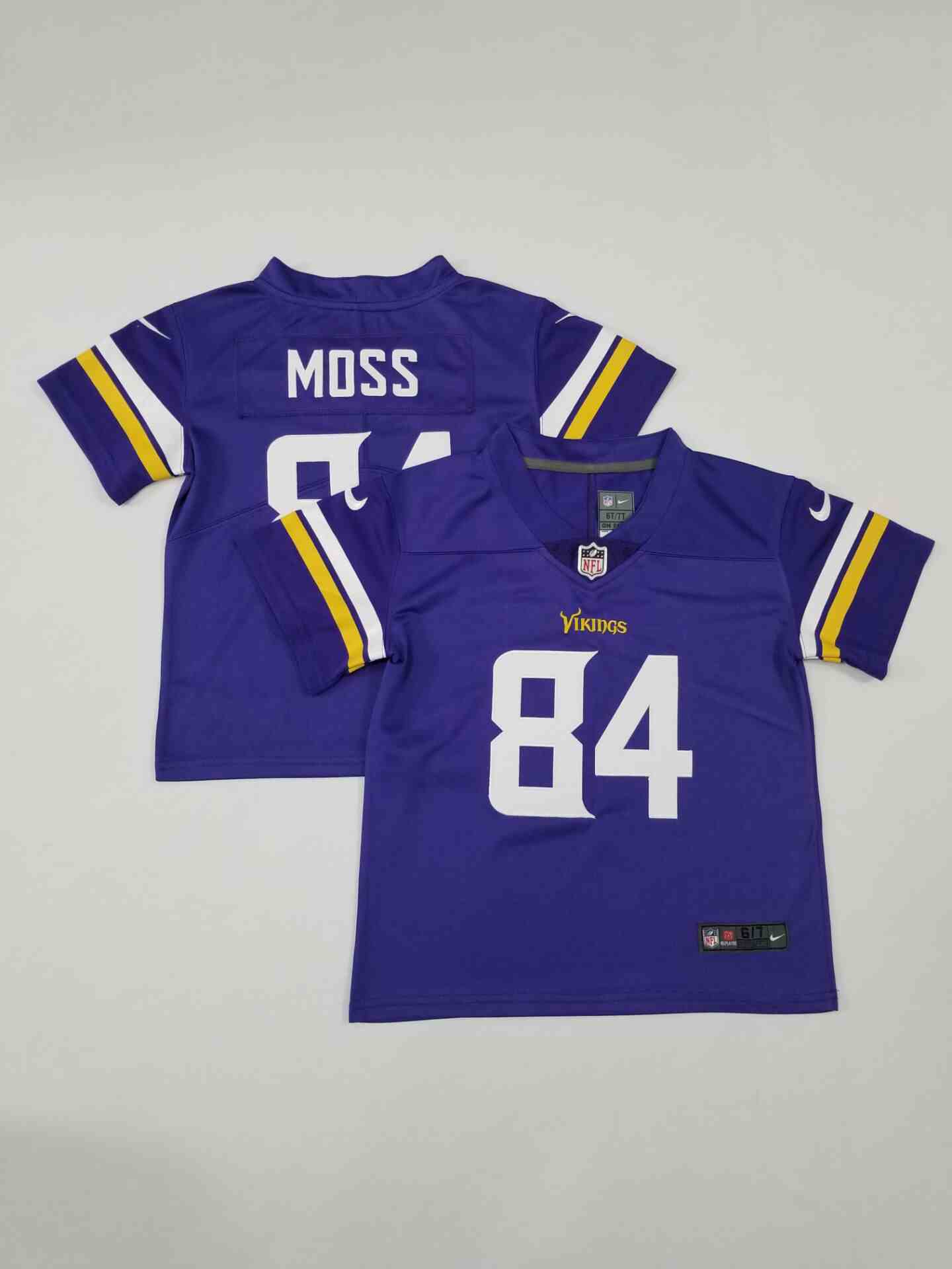 Toddler Minnesota Vikings 84 Randy Moss Purple  Limited Jersey