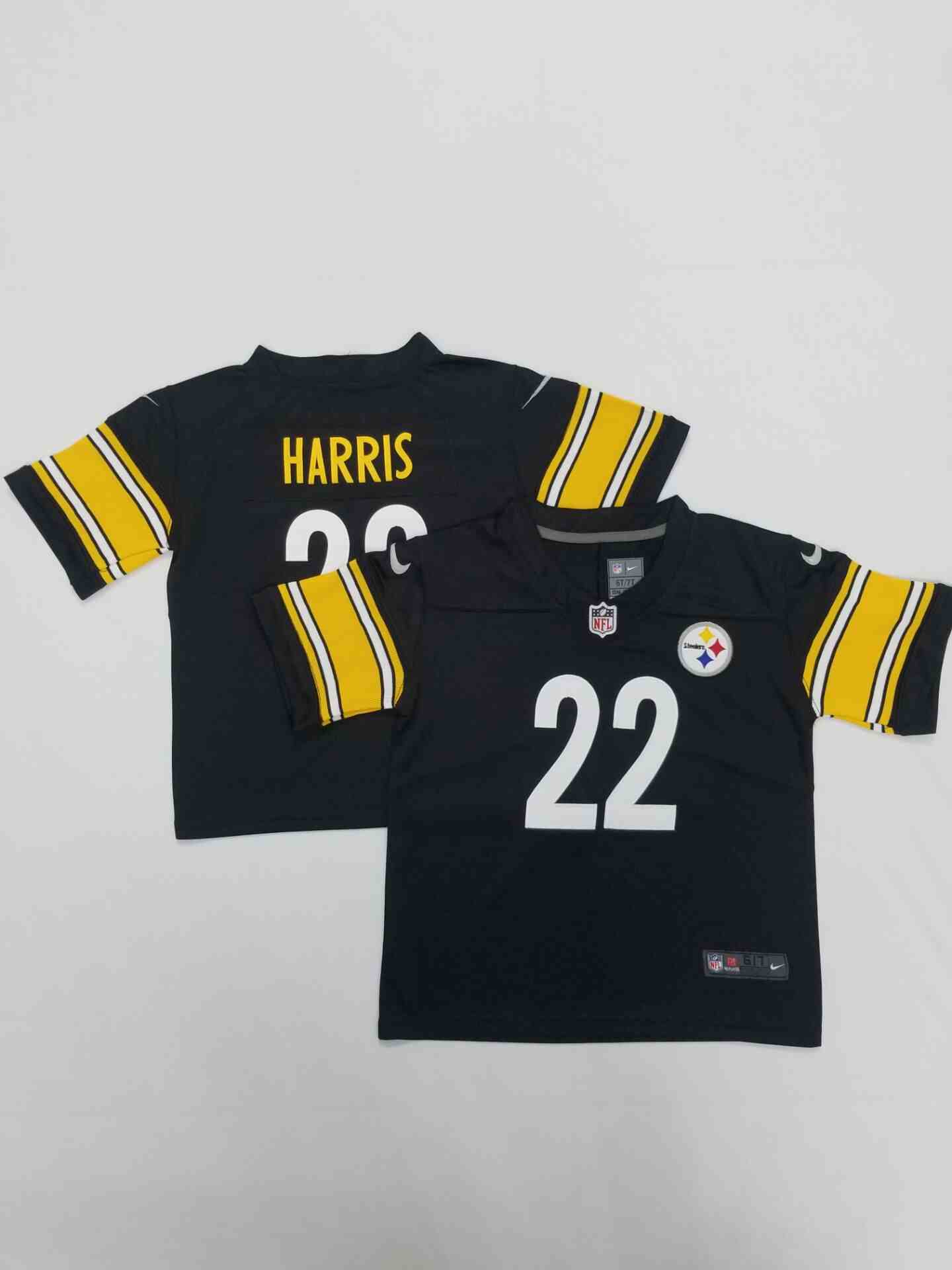 Toddler Pittsburgh Steelers 22 Najee Harris Black Limited Jerseys