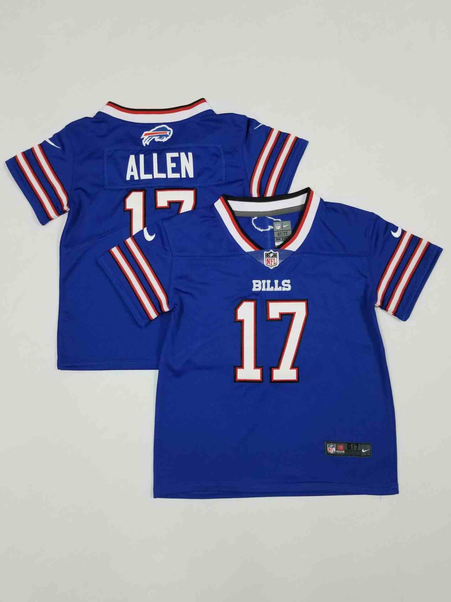 Toddler Buffalo Bills #17 Josh Allen Royal Blue Limited Jerseys