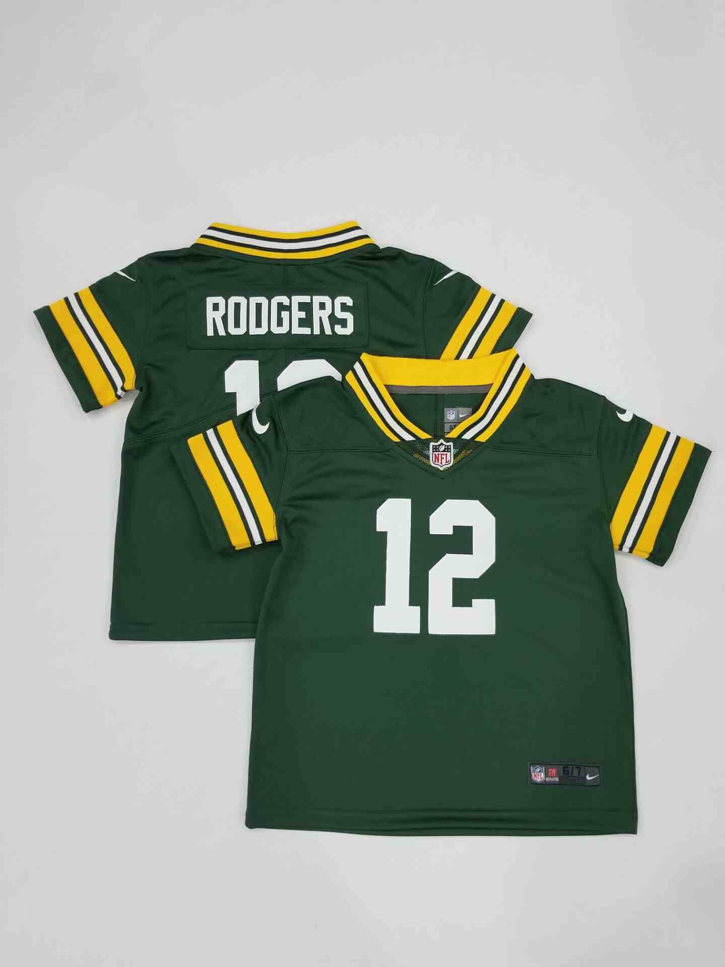 Toddler  Green Bay Packers #12 Aaron Rodgers Green Limited Jersey