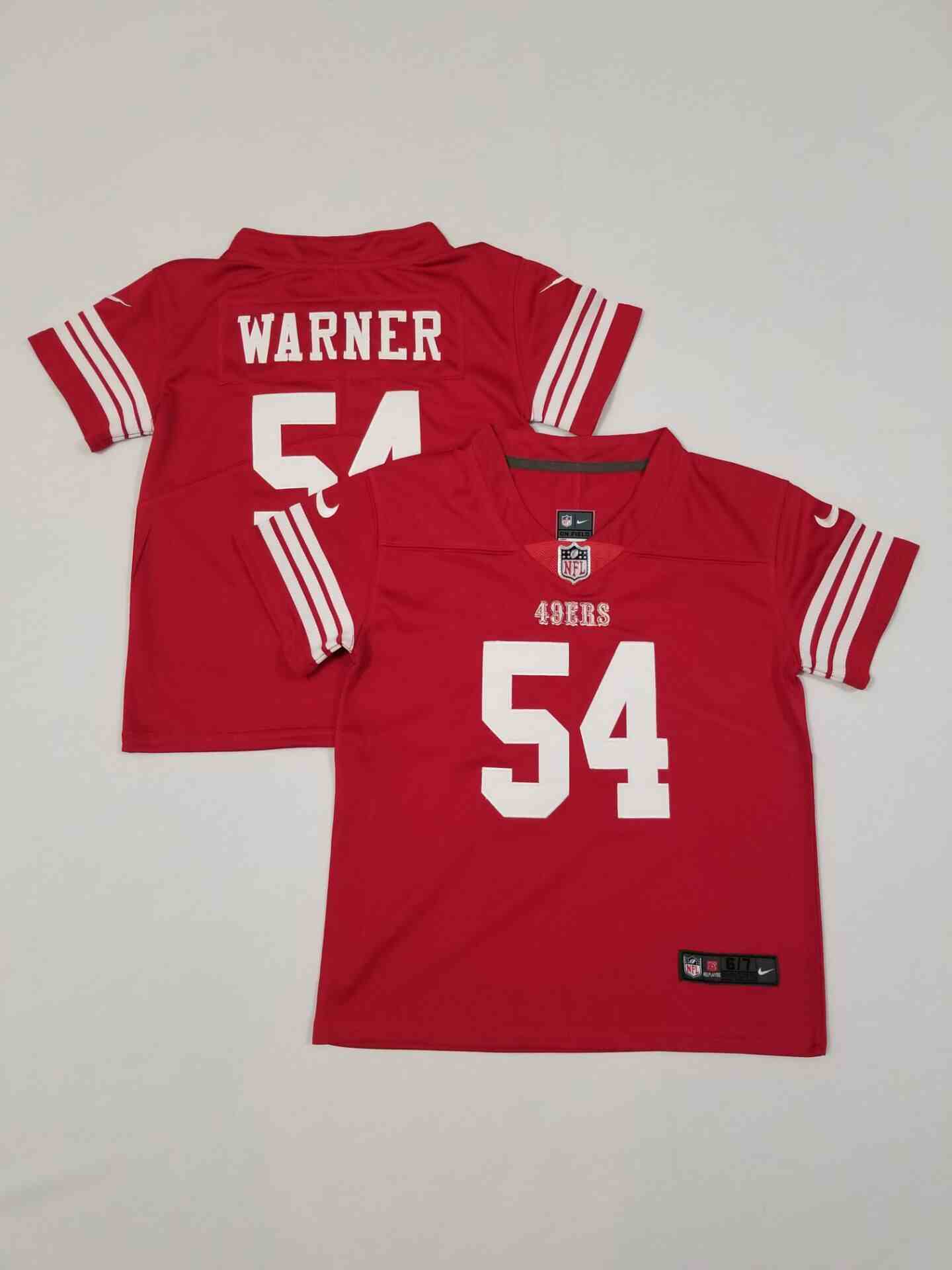 Toddler San Francisco 49ers #54 Fred Warner Red Limited Jersey