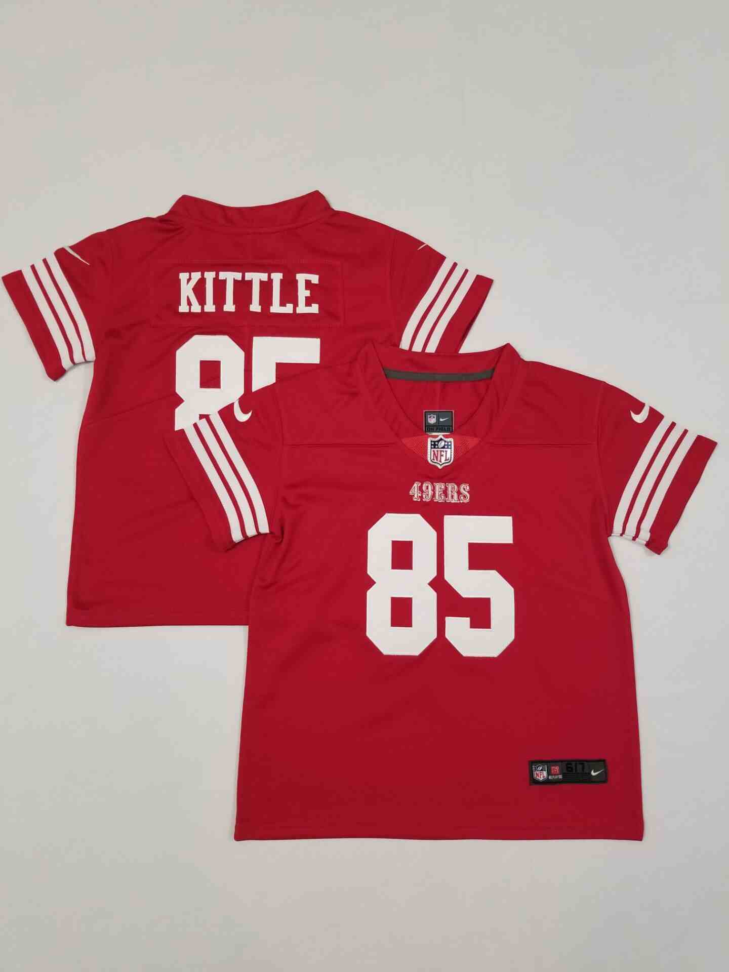 Toddler San Francisco 49ers #85 George Kittle Red Limited Jersey