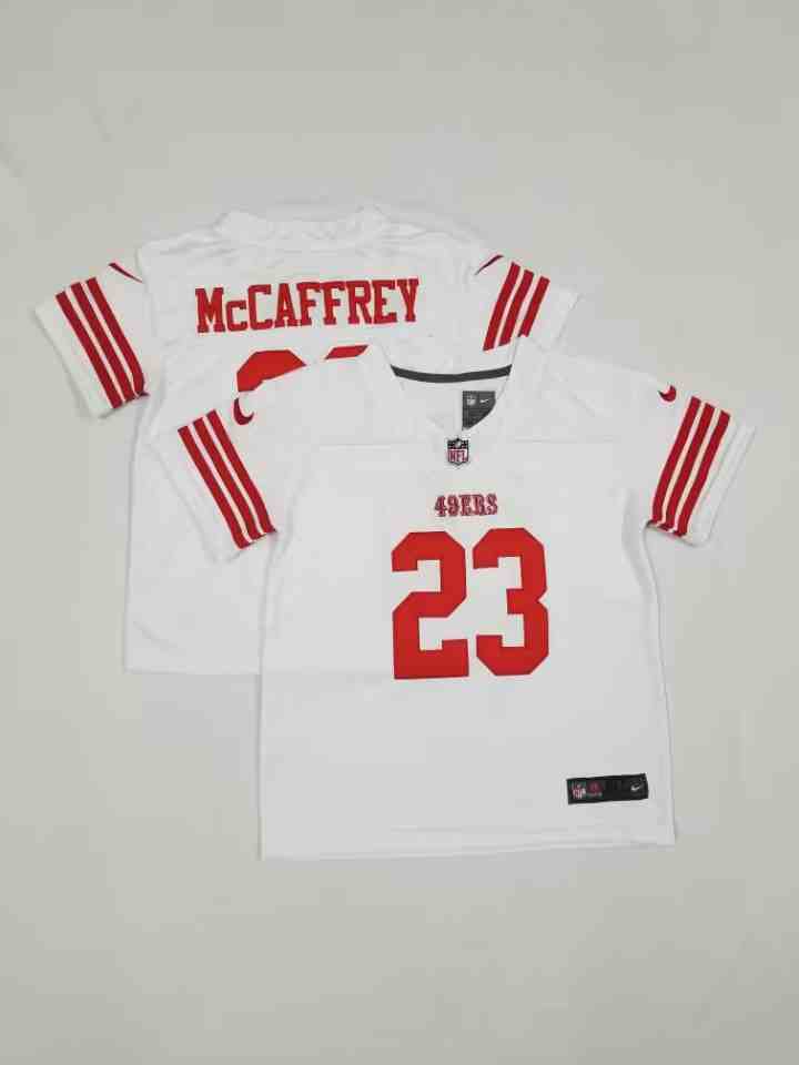Toddler San Francisco 49ers #23 Christian McCaffrey White Limited Jersey