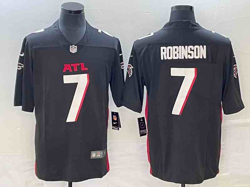 Men's Atlanta Falcons #7 Bijan Robinson Black  Draft Vapor Untouchable Limited Stitched Football Jersey
