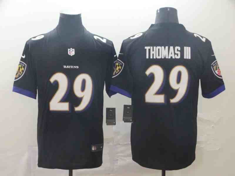 Men's Baltimore Ravens #29 29 Earl Thomas III Black Vapor Untouchable Limited NFL Jersey