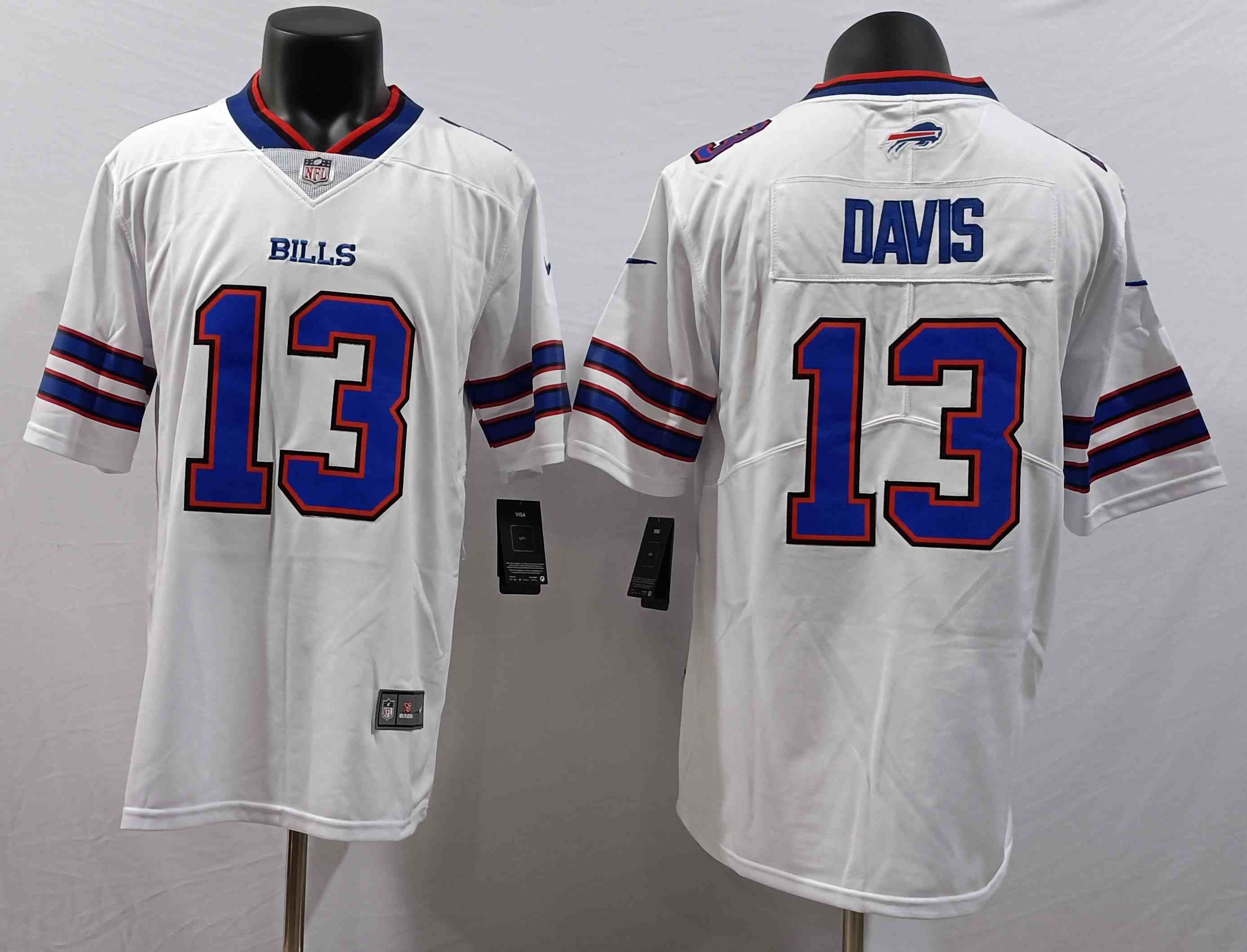Men's Buffalo Bills #13 Gabe Davis whitel Vapor Untouchable Limited Stitched Jersey