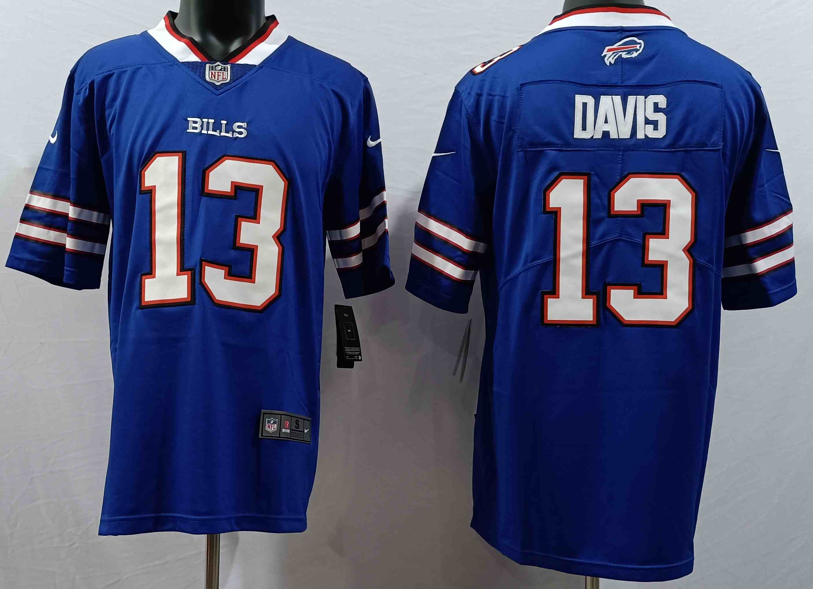 Men's Buffalo Bills #13 Gabe Davis Royal Vapor Untouchable Limited Stitched Jersey