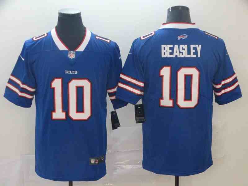 Men's Buffalo Bills #10 BEASLEY Blue Vapor Untouchable Limited Stitched Jersey