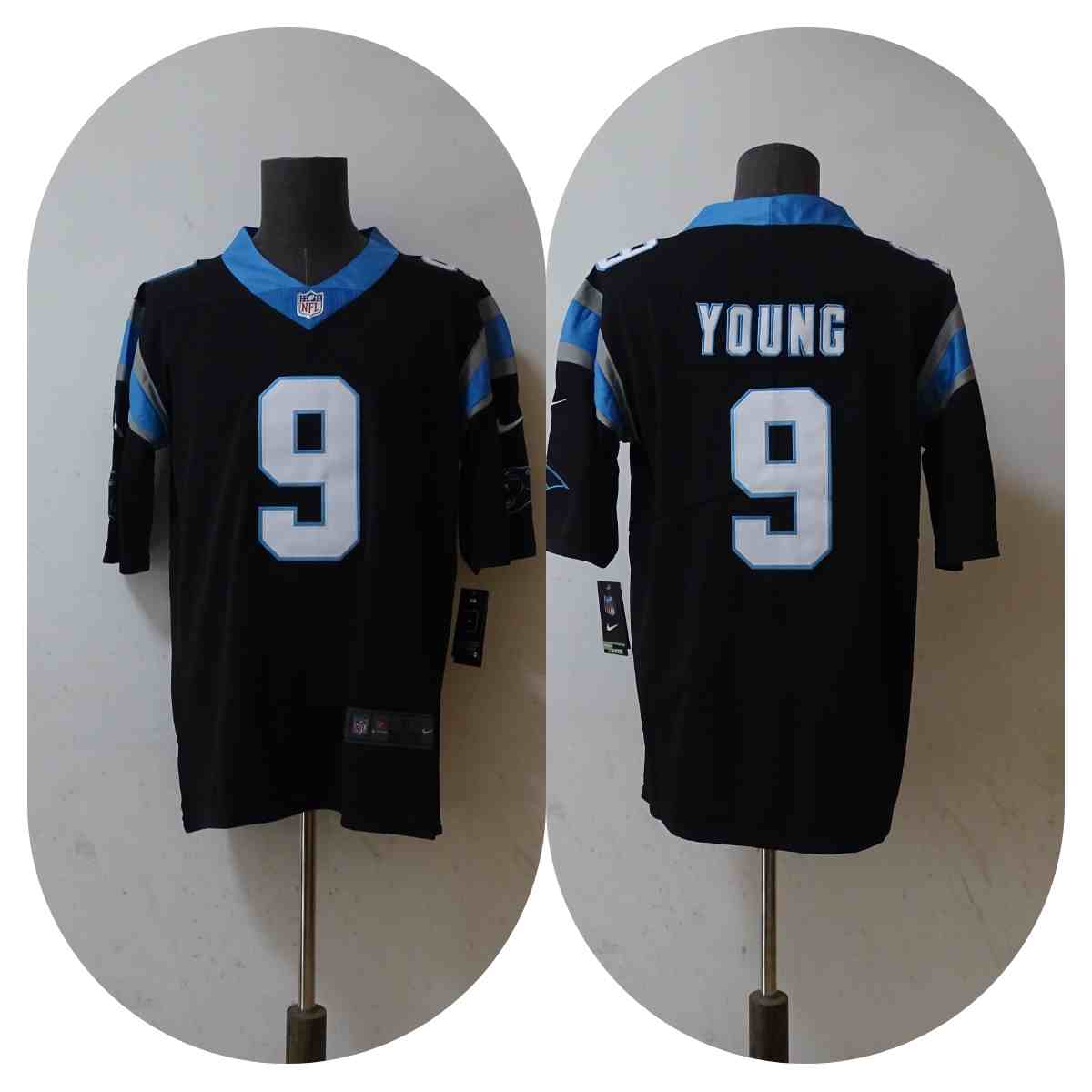 Men's Carolina Panthers #9 Bryce Young Black Vapor Untouchable Limited Stitched Jersey