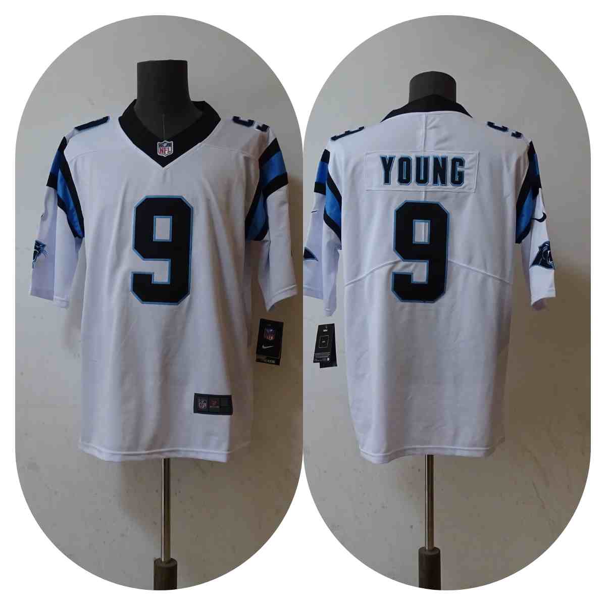 Men's Carolina Panthers #9 Bryce Young White Vapor Untouchable Limited Stitched Jersey