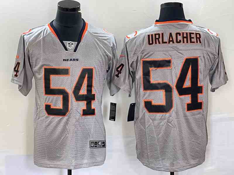 Men's Chicago Bears #54 Brian Urlacher   Gray Classic Limited Jersey