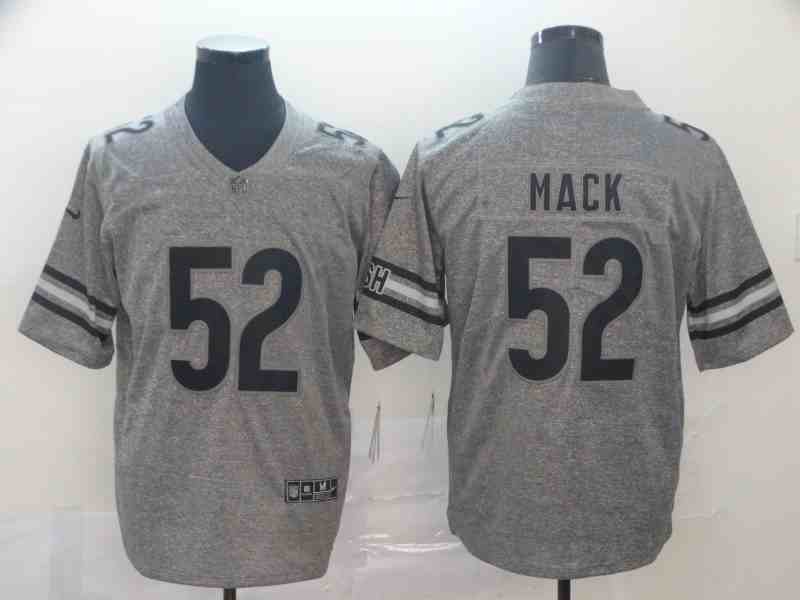 Men's Chicago Bears #52 Khalil Mack Gray  Limited   Jersey