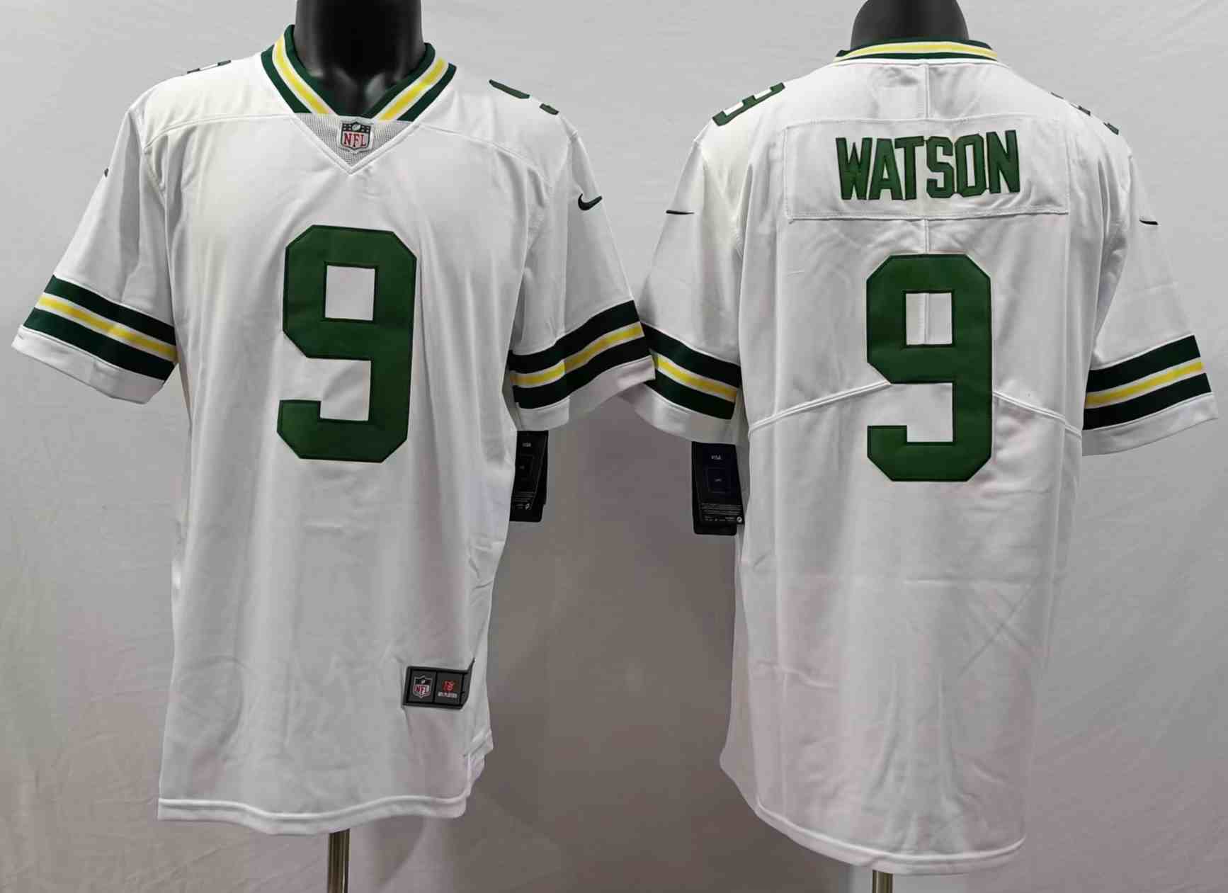 Men's Green Bay Packers #9 Christian Watson white Vapor Untouchable Limited Stitched Football Jersey