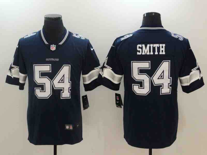 Men's Dallas Cowboys #54 Jaylon Smith Navy Blue Limitedersey
