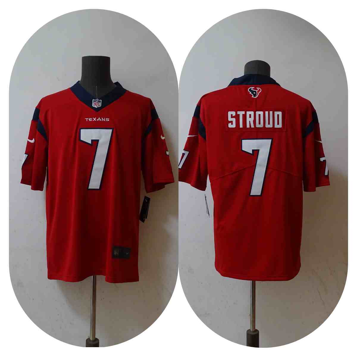 Men's Houston Texans #7 C.J. Stroud Red Vapor Untouchable Stitched Football Jersey