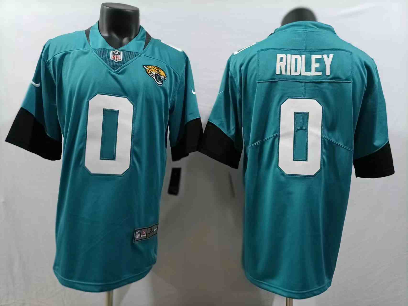 Men's Jacksonville Jaguars #0 Calvin Ridley Teal Vapor Untouchable Limited Stitched Jersey