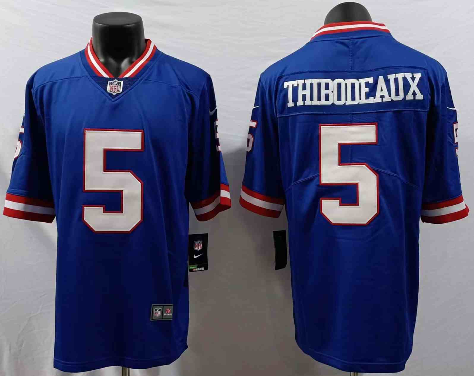 Men's New York Giants #5 Kayvon Thibodeaux Royal Vapor Untouchable Limited Stitched Jersey