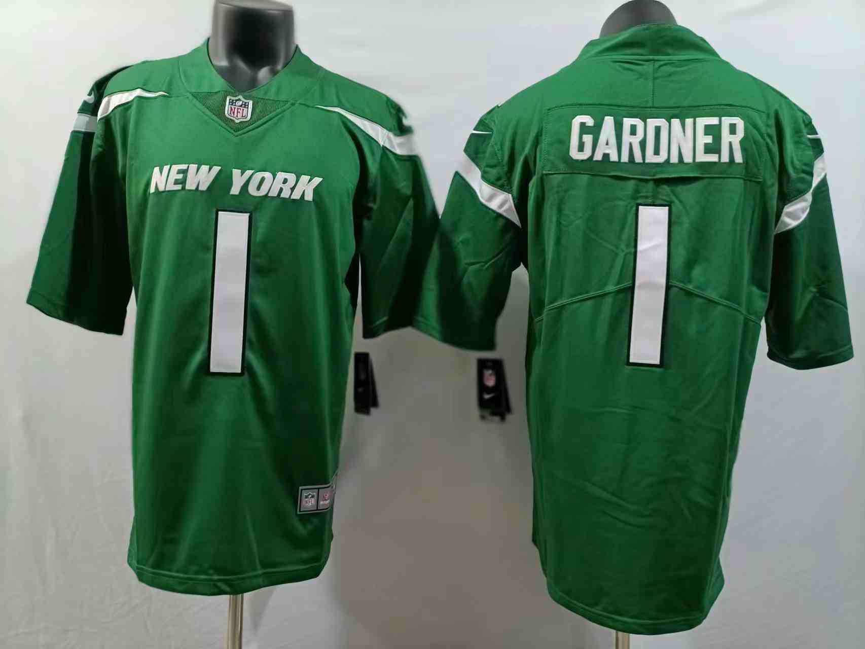 Men's New York Jets #1 Ahmad Gardner Green Vapor Untouchable Limited Stitched Jersey