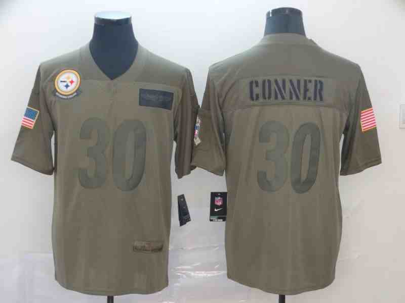 Men's Pittsburgh Steelers #30 James Conner Camo Salute To Service Limited Stitched NFL Jersey
