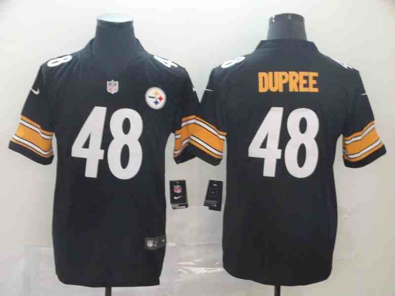 Men's Pittsburgh Steelers #48 Bud Dupree Black Vapor Untouchable Limited Stitched NFL Jersey