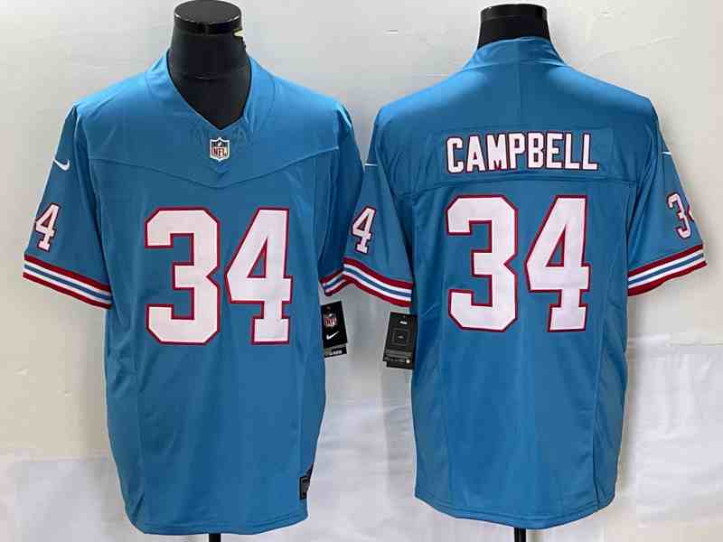 Men's Houston OilersTennessee Titans #34 Earl Campbell 2023 F.U.S.E. Vapor Untouchable Limited Stitched Jersey