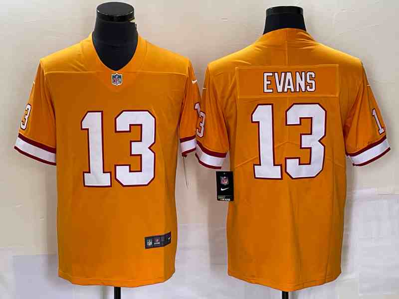 Men's Tampa Bay Buccaneers #13 Mike Evans Orange Vapor Untouchable Limited Stitched Jersey