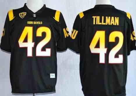 Arizona State Sun Devils #42 Pat Tillman  Black Jerseys