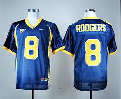 California Golden Bears Aaron Rodgers 8 College Football Jersey - Navy Blue