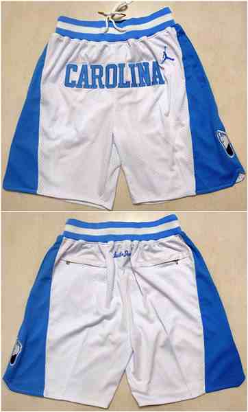 Men's North Carolina White Blue Shorts