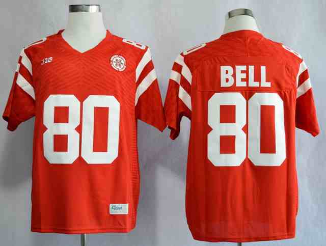 Nebraska Cornhuskers Kenny Bell 80 College Football Jersey - Red