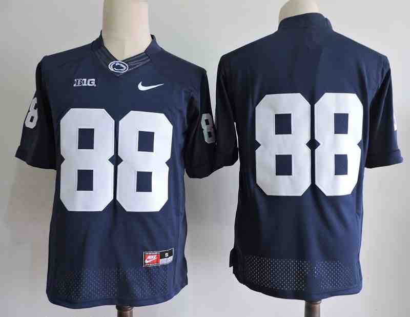 Men's NCAA Penn State Nittany Lions 88 Blue College Football Jersey