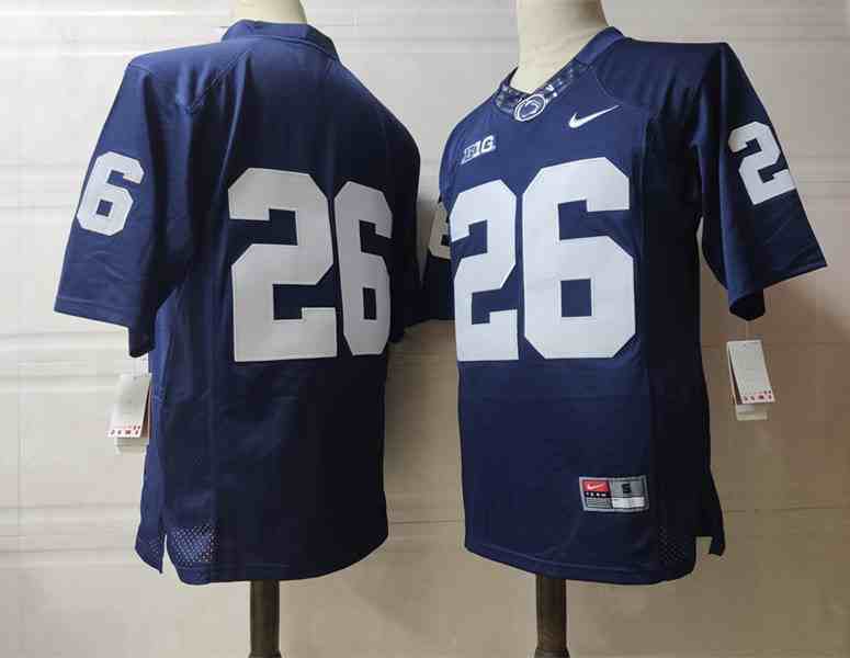 Men's NCAA Penn State Nittany Lions 26 Blue College Football Jersey