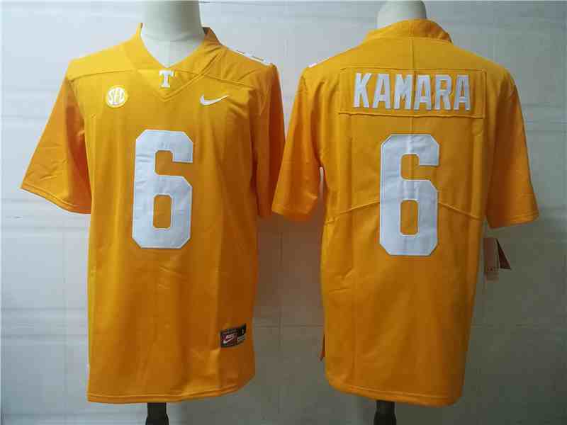 Tennessee Volunteers #6 KAMARA  Orange College Football Jersey