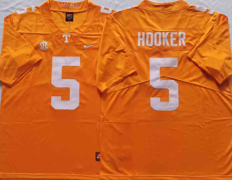 Tennessee Volunteers Orange #5 HOOKER College Football Jersey