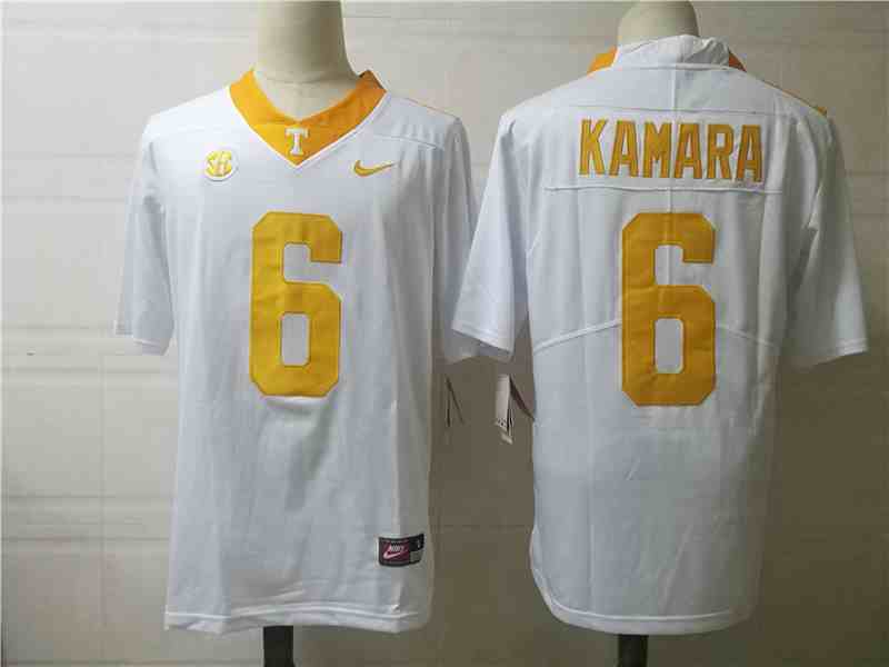 Tennessee Volunteers White #6 KAMARA College Football Jersey