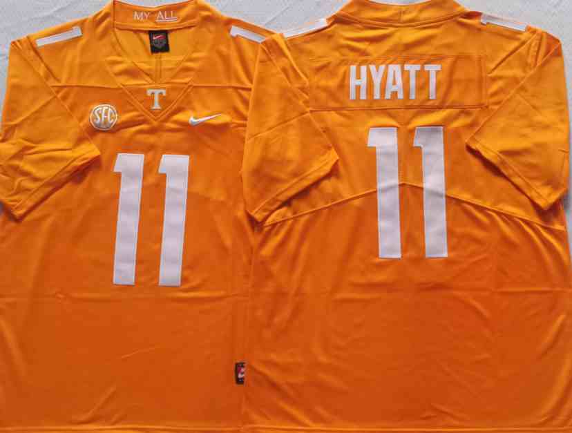 Tennessee Volunteers Orange #11 HYATT College Football Jersey