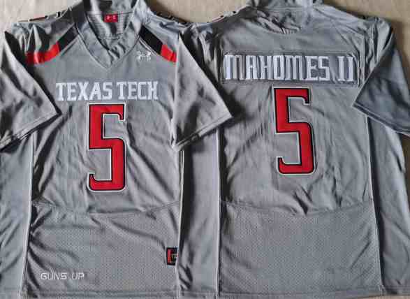 Texas Tech Red Raiders GRAY #5 MAHOMES II