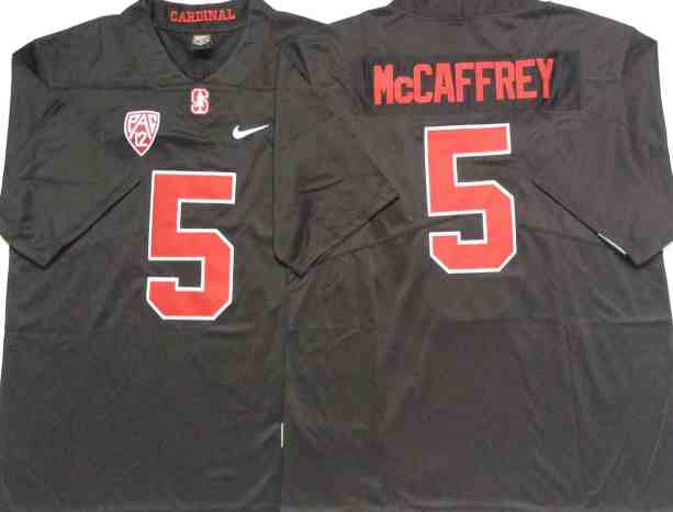 Stanford Cardinal Christian McCaffrey 5 College Football Jersey - Blackout
