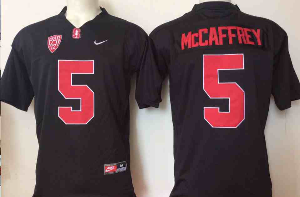 Stanford Cardinals Black #5 MCCAFFREY-1