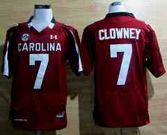 Under Armour South Carolina Javedeon Clowney 7 New SEC Patch NCAA Football - Maroon