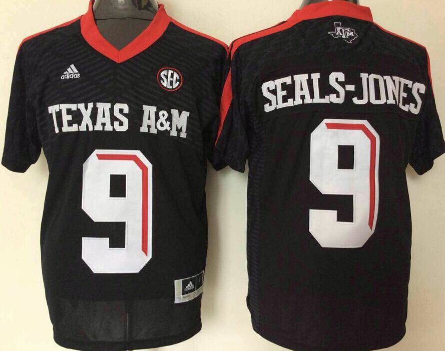 Texas A&M Aggies 9 Ricky Seals-Jones Black College Jersey