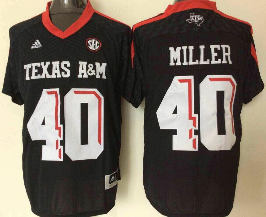 Texas A&M Aggies 40 Von Miller Black College Jersey