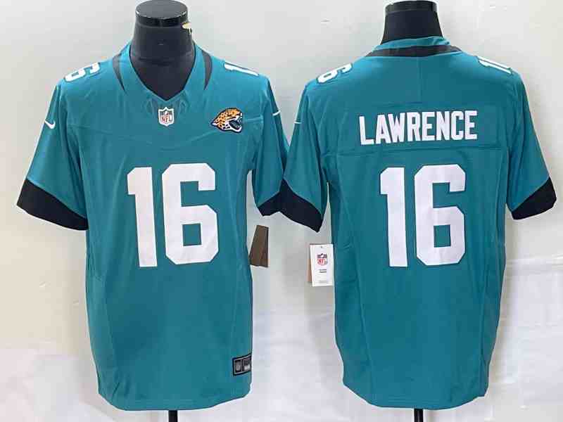 Men's Jacksonville Jaguars #16 Trevor Lawrence Teal 2023 F.U.S.E Vapor Untouchable Limited Football Stitched Jersey