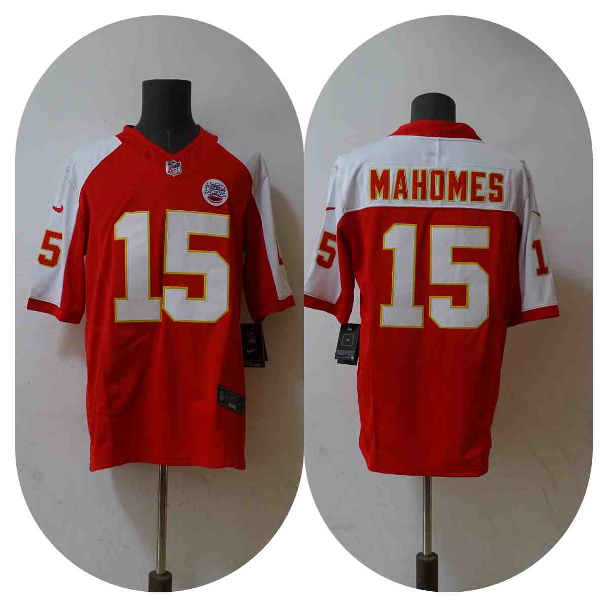 Men’s Kansas City Chiefs #15 Patrick Mahomes Red 2023 F.U.S.E.  Vapor Untouchable Limited Stitched Jersey