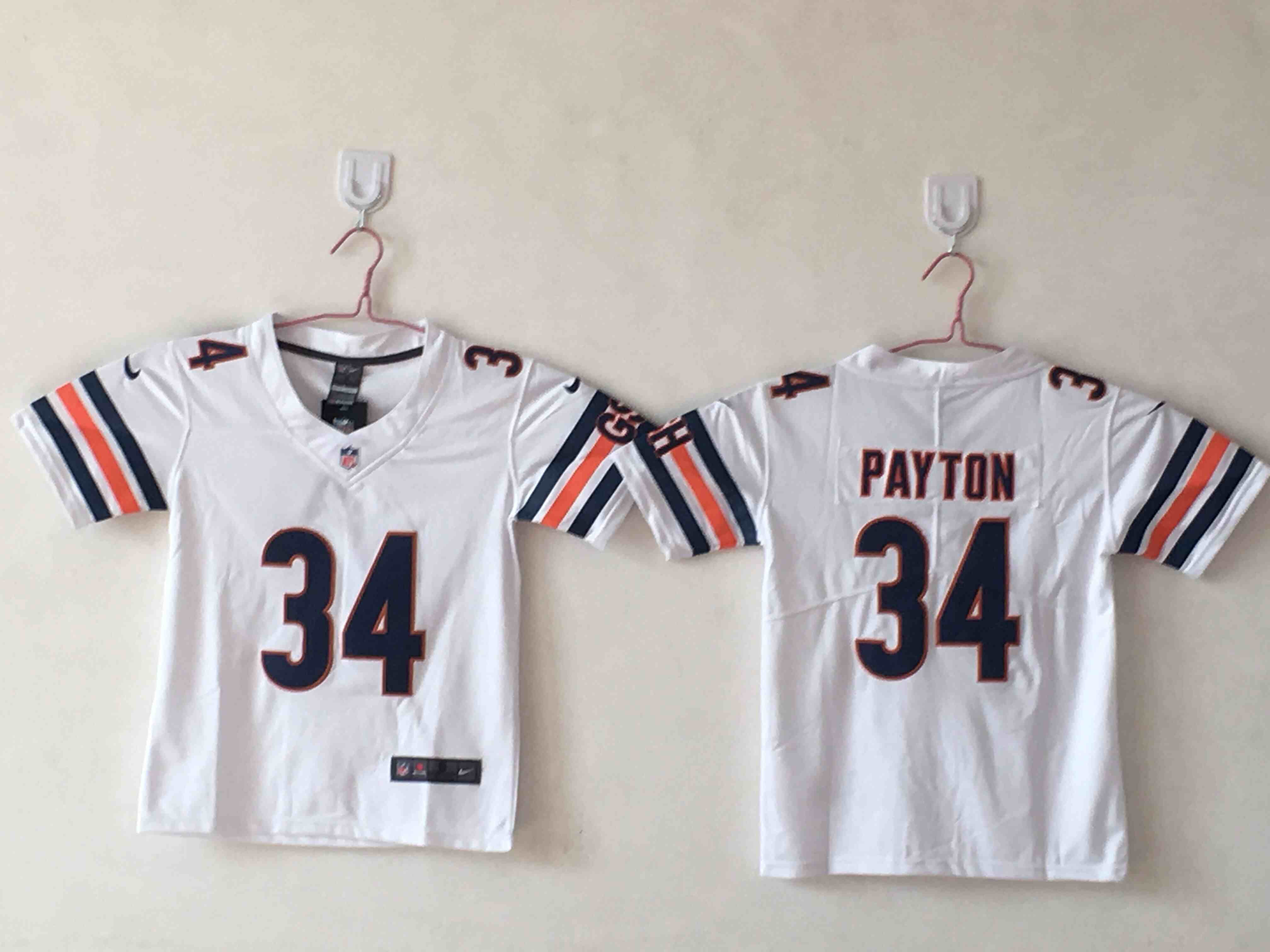 Youth Chicago Bears #34 Walter Payton White  Limited  Jersey