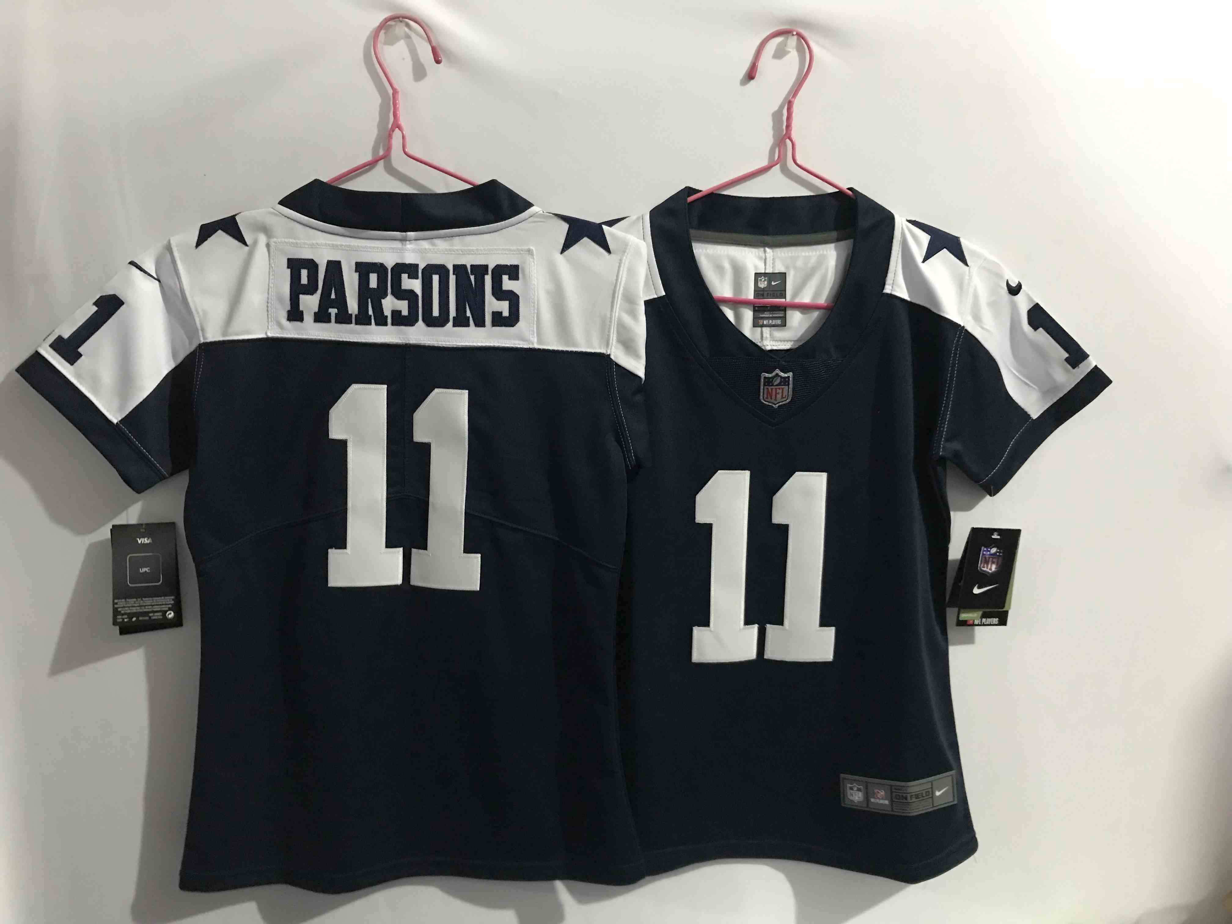 Women's Dallas Cowboys 11 Micah Parsons Thanksgiving Navy  Limited Jersey