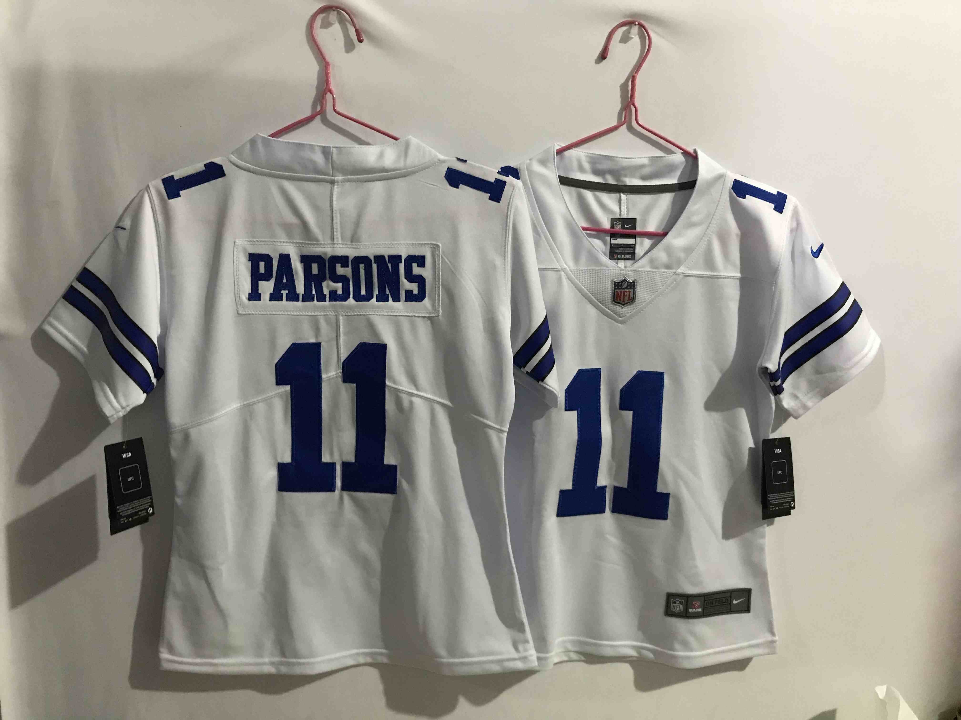 Women's Dallas Cowboys 11 Micah Parsons White  Limited Jersey